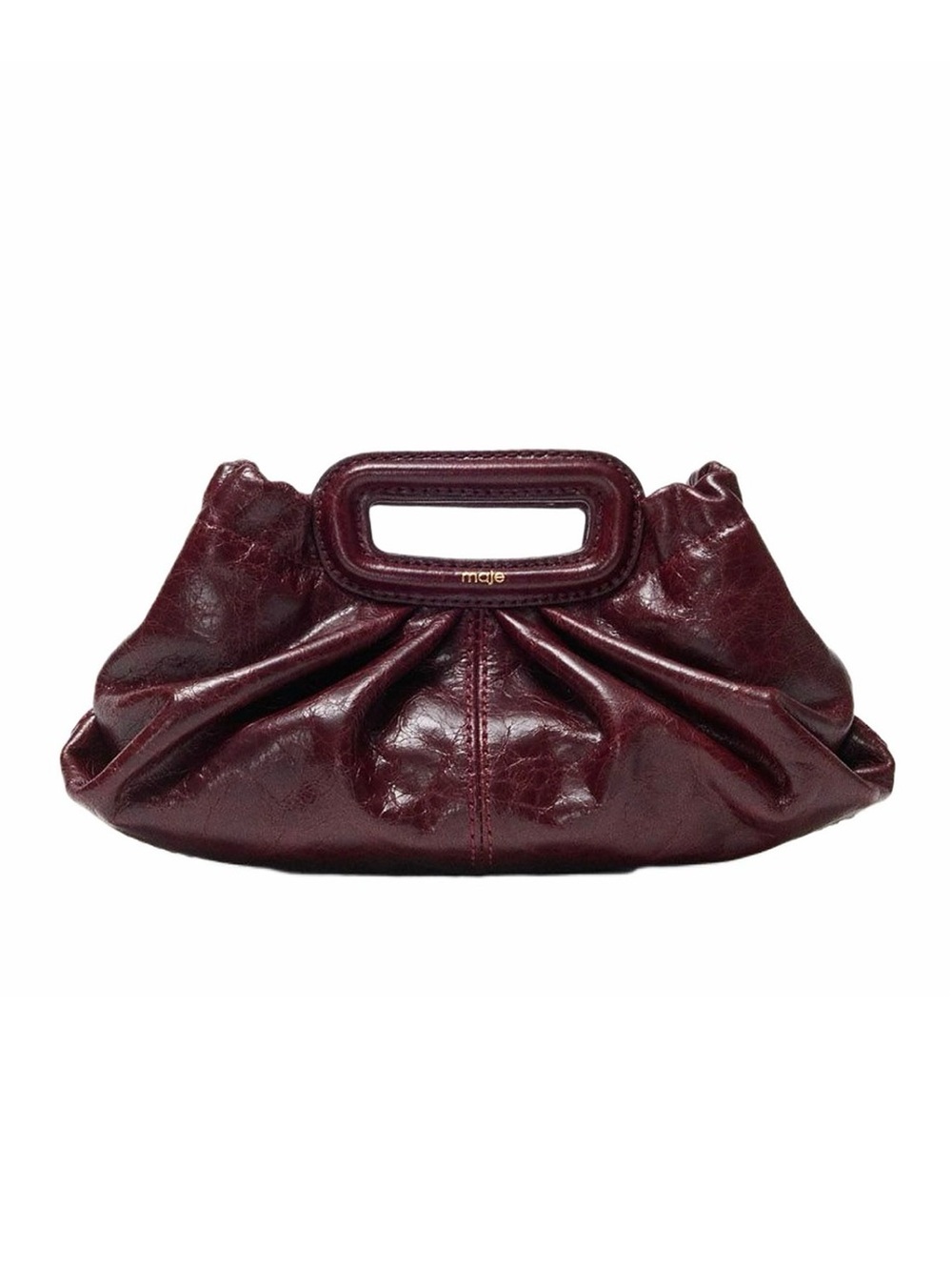 Price is firm - MAJE  Mini Crackled Leather Clutch